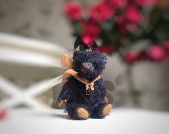 Miniatur Mohair klassischer Teddybär