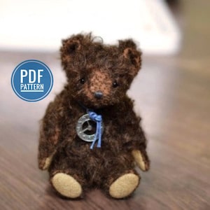 Miniature Classic Teddy Bear Pattern Traditional Artist Bear PDF Pattern