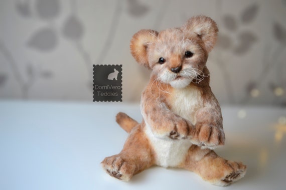 realistic lion stuffed animal