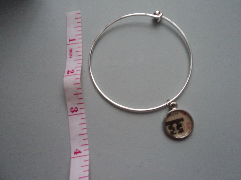 Vintage Disney ticket bangle bracelet Disney World Magic Key Etsy