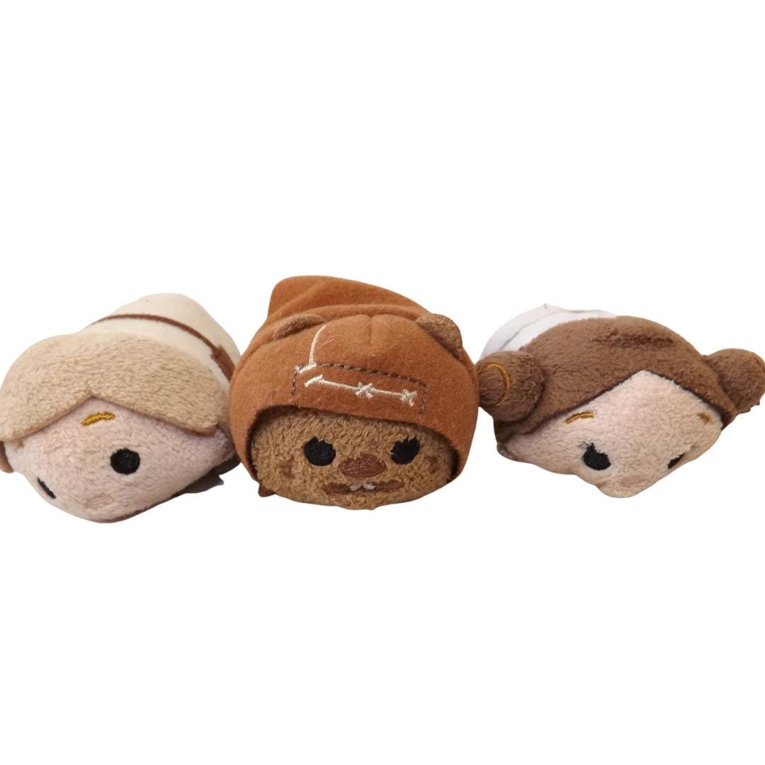 Three Disney Star Wars Tsum Tsum Plush Figures - See Description