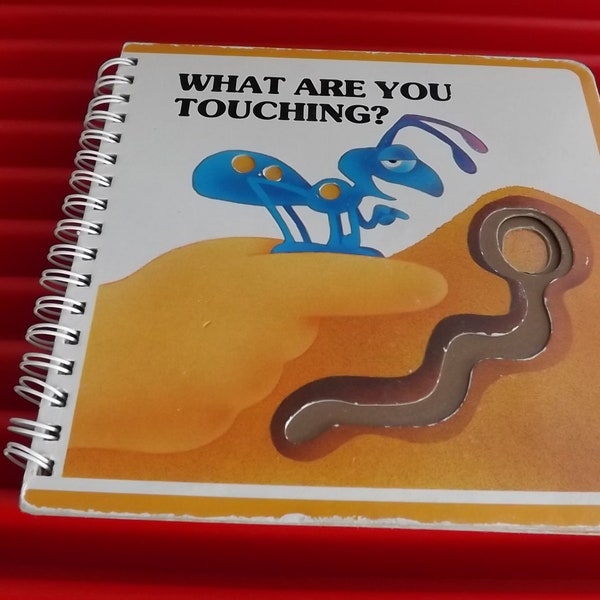 Spiral Bound Childrens Book What Are You Touching  -See Description for Details
