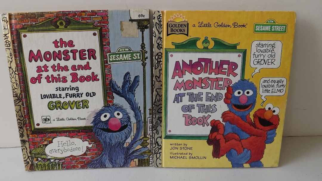 Two Little Golden Sesame Street Books see Description for Etsy