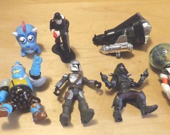 Lot of Mini Toy Action Figures Toy Junk Drawer- See Description for Details