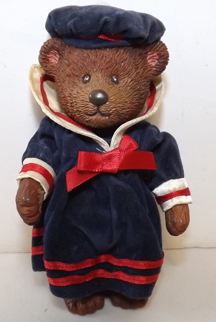 Teddy Town Resin Female Sailor Bear With Red White Blue