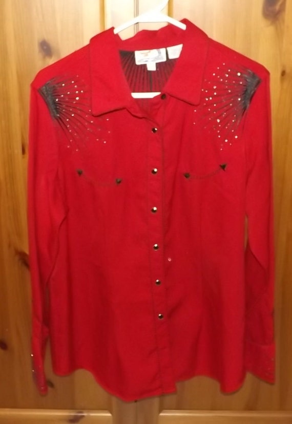 Panhandle Slim Retro Western Wear Womens XL Shirt 