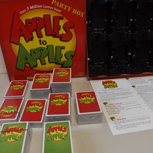 Mattel Apples to Apples Party Box Game - See Description for Details - Etsy