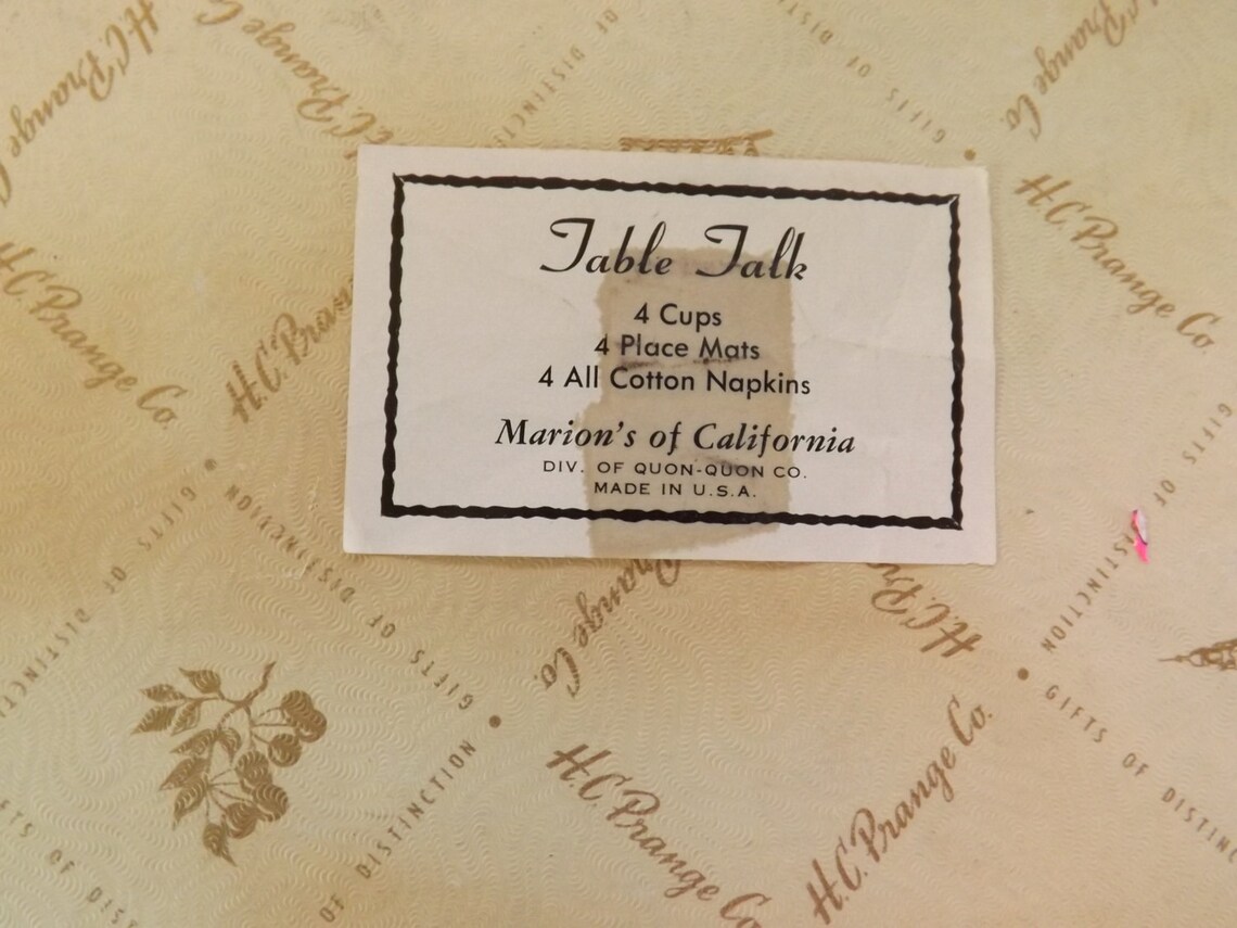 Retro Ernte Gold Tisch Gespräch Raffia Warenbecher Servietten | Etsy