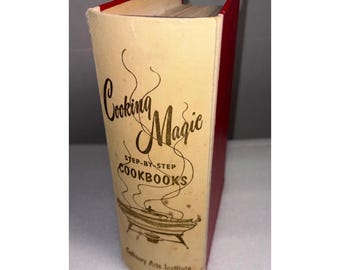 Cooking Magic Step-by-Step Book Binder Cookbook 1956