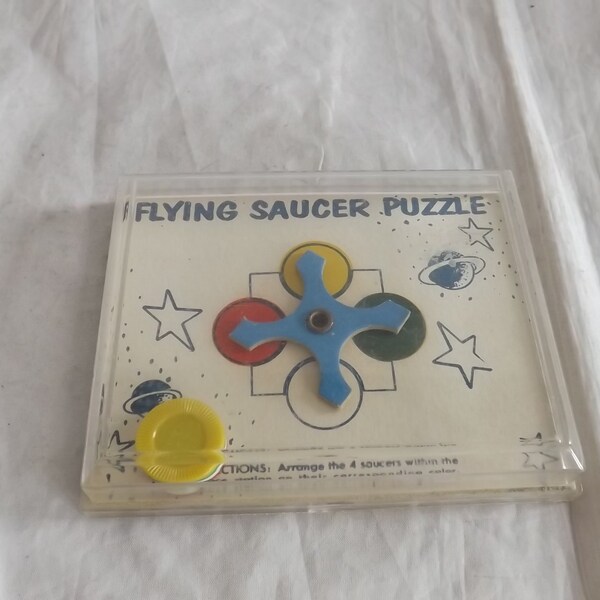 Flying Saucer Puzzle Etsy