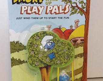 Jahrgang 1982 Schlumpf Aufziehspielzeug - Galoob Play Pals