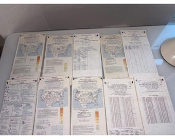 Vintage Aviation Maps & Sectional Aeronautical Charts Lot VFR IFR Charts