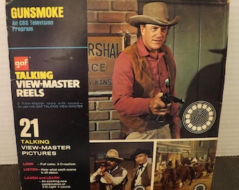 GAF Talking View-Master Gunsmoke Stereo Viewers - See Description for Details