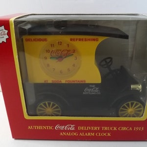 Authentieke Coca Cola-bezorgwagen, analoge wekker, circa 1913 (zie beschrijving voor meer informatie)