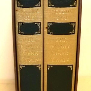 La familia Mark Twain, dos volúmenes (ver descripción para más detalles)