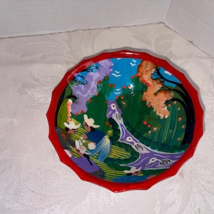 Vintage Signed Mexican Folk Art Bowl - Miguel Vargas Ixtapa Zihuatanejo