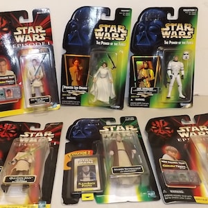 Lot of Six Star War Figures Still in Packaging - See Description for Details