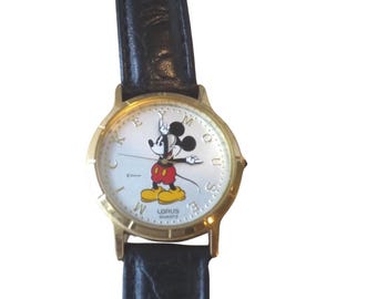 Disney World Mickey Mouse Lorus Quartz Wristwatch - See Description for Details