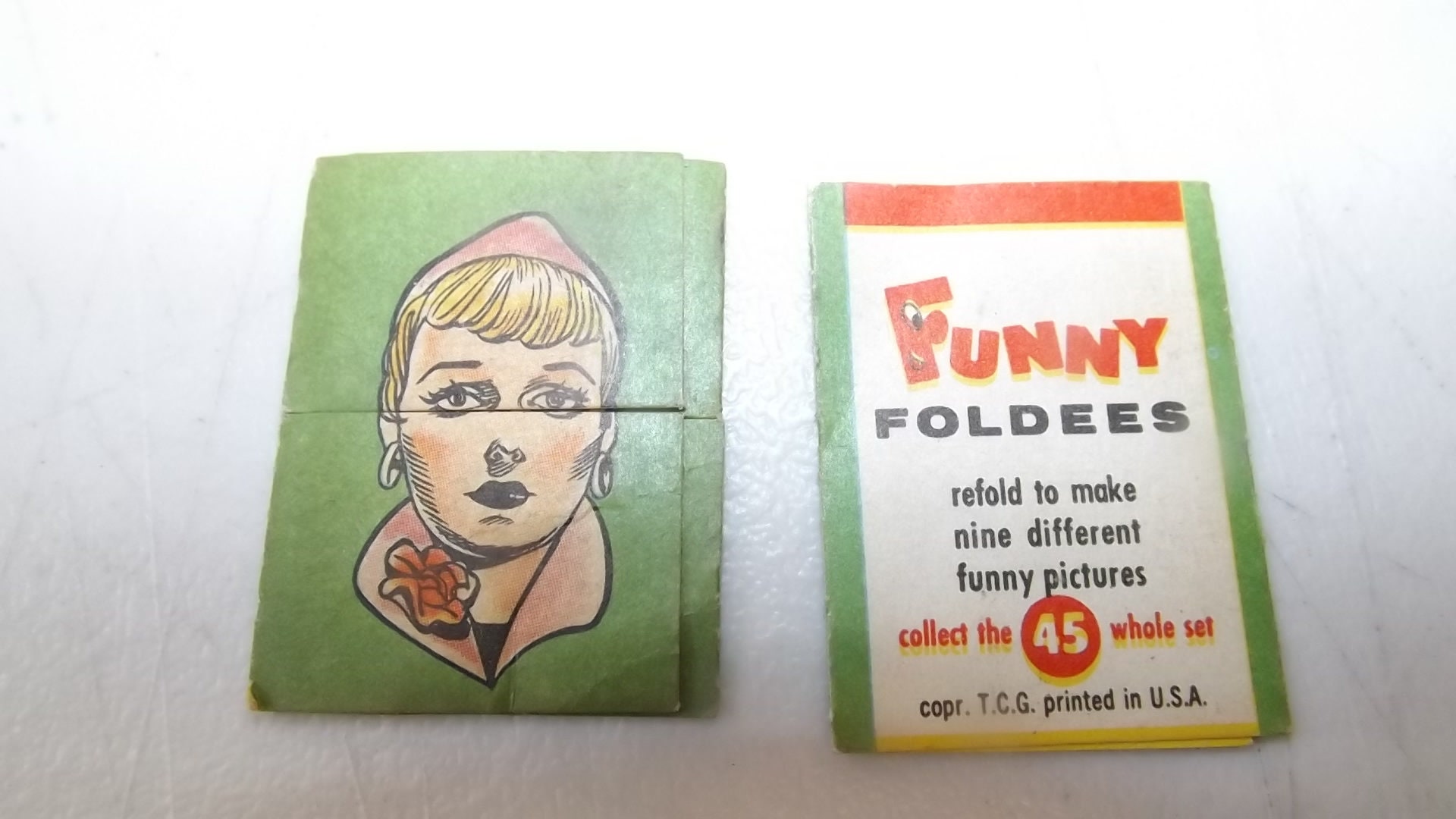 One Rare 1949 Topps Funny Foldees Vintage Trading Card - Etsy Israel