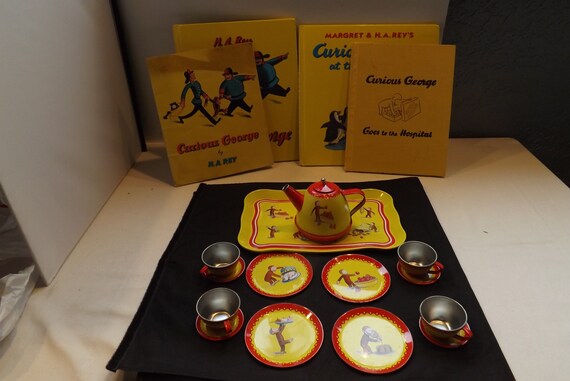 curious george tea set