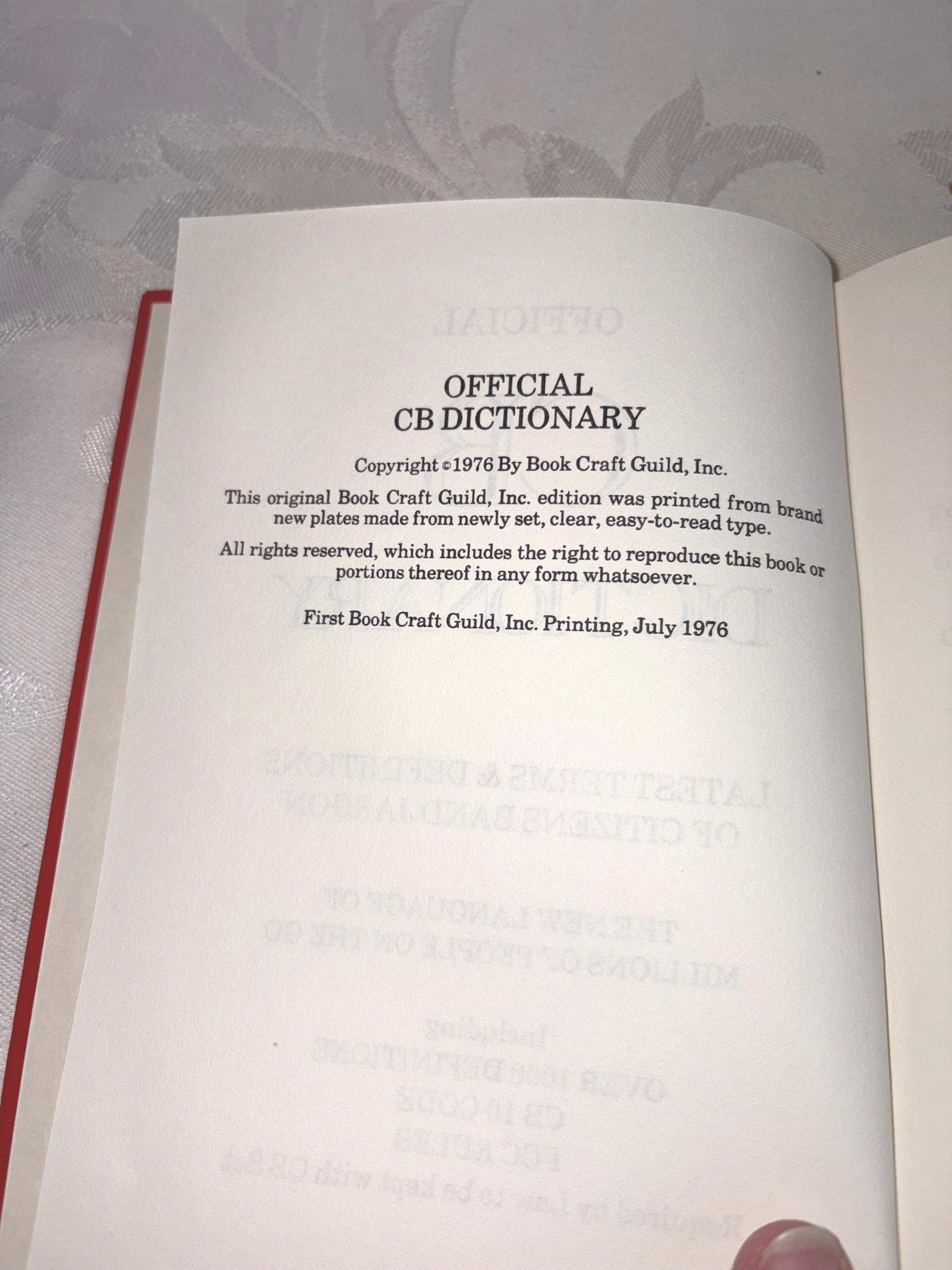 Official CB Dictionary and Radio Shack CB Sliding Guide to Codes - Etsy