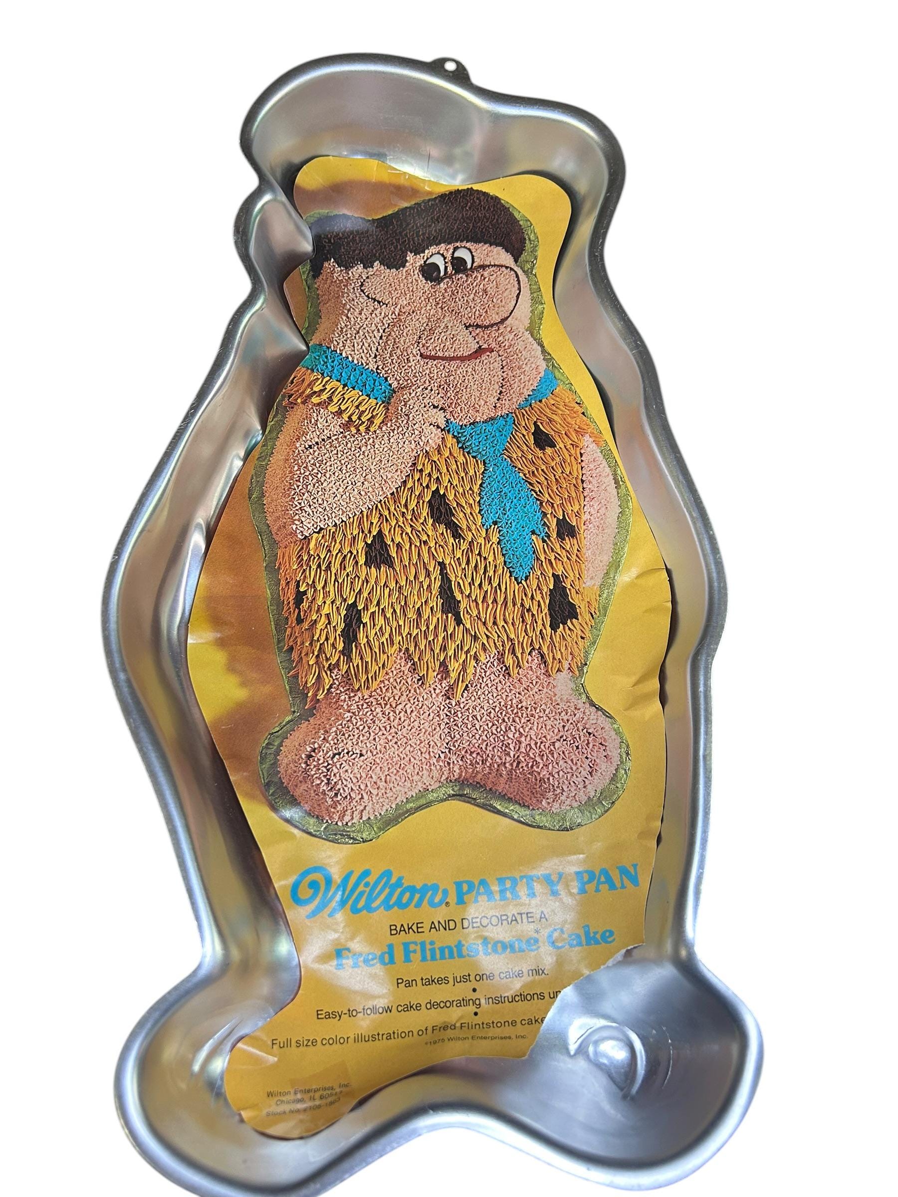 Vintage 1976 Wilton Fred Flintstone Cake Pan | Hanna-barbera