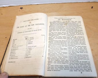 Nowy Testament – kieszonkowa księga 1872 – zobacz opis, aby poznać szczegóły