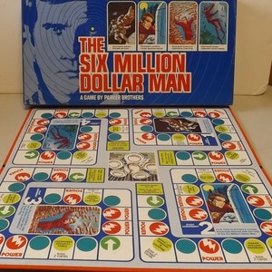 The Six Million Dollar Man Board Game - Complete - See Description for Details