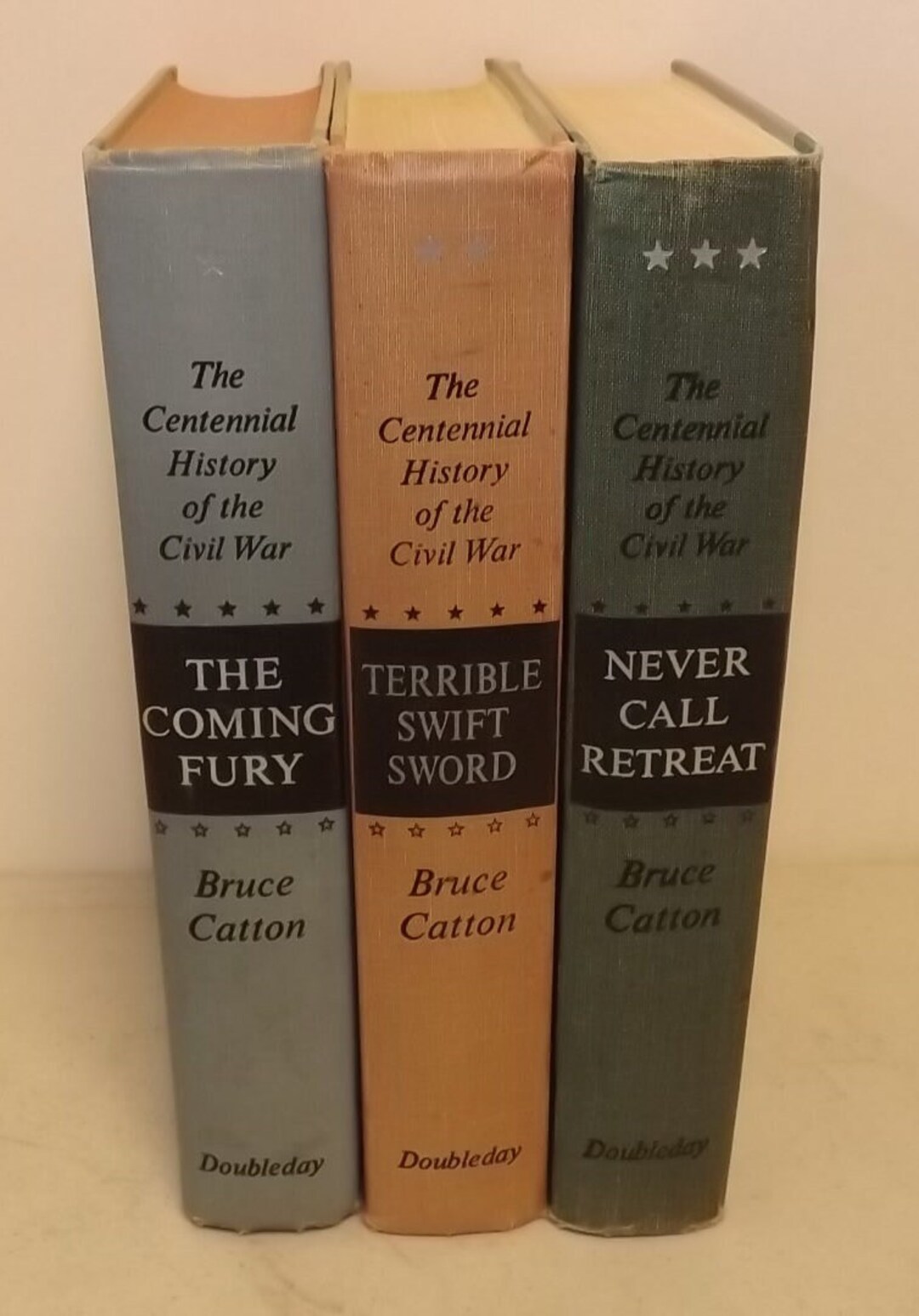 Three Hardcover Bruce Catton Books the Centennial History of the Civil ...