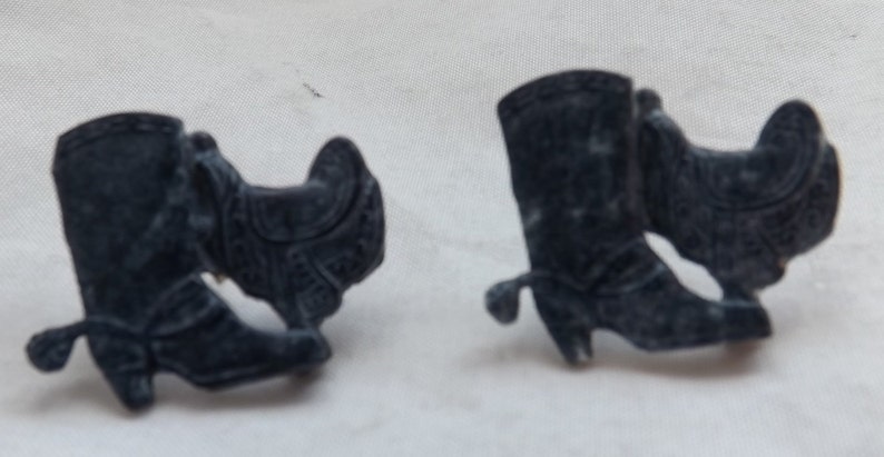 Blue Boot and Cowboy Boot Earrings