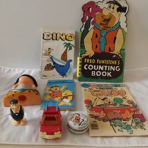 Lot of Cartoon The Flintstones Items  -See Description for Details