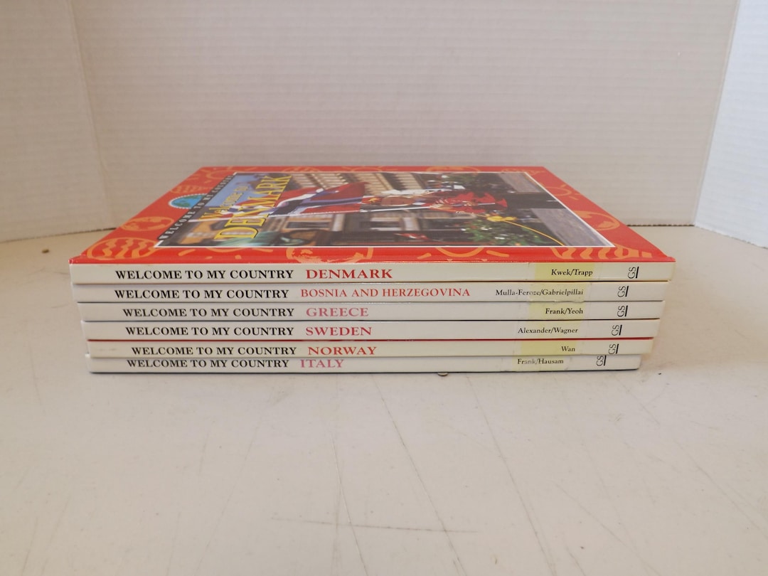Lot of Six Welcome to My Country Hardcover Books - See Description for ...