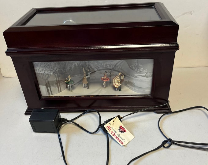 Vintage Mr Christmas Music Box All 10 Metal Disks Animated Ballet