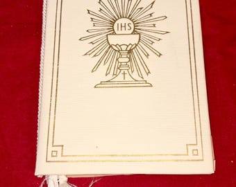 Vintage 1948 Catholic First Holy Communion Prayer Book