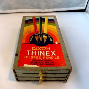 Caixa de Lápis de Cor Dixon Thinex - Veja a descrição para mais detalhes.