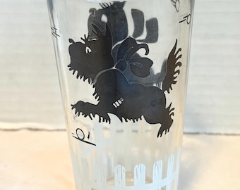 One Hazel Atlas Scottie Dog Glass - See description for Details