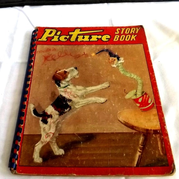 Antique Book Picture Story Book Saalfield Co  -See Description for Details {AB}