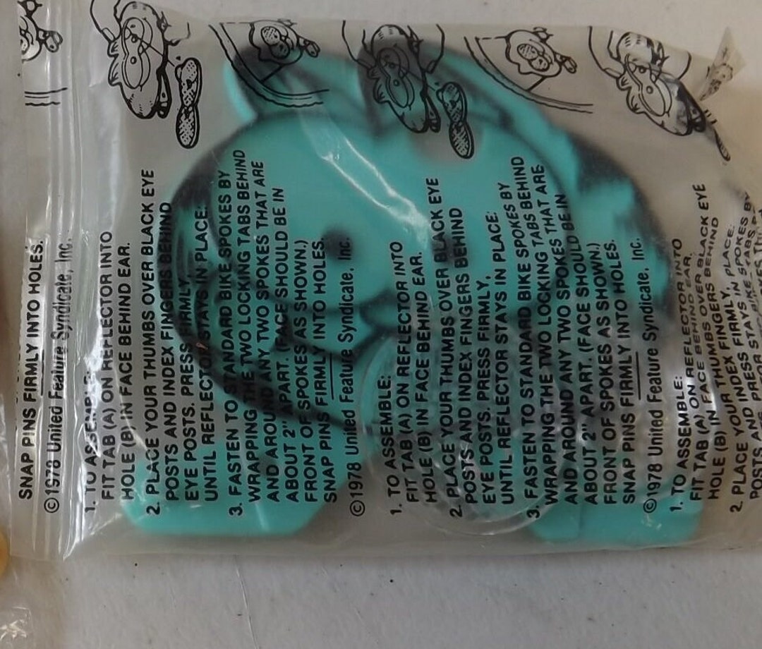 Garfield the Cat Kellogg's Cereal Bike Reflectors Etsy