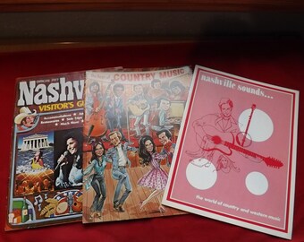 Three Nashville Magazines Music Magazine - Zie beschrijving voor details