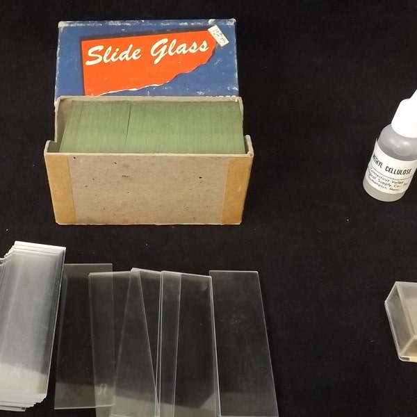 Lot of Glass Slides and More - See Description for Details