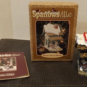 Sparrowsville Ornament Collection - Home Sweet Home - With Original Box