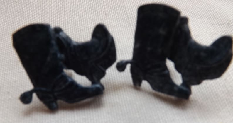 Blue Boot and Cowboy Boot Earrings