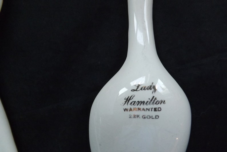 Lady Hamilton 22K Gold Decorative Spoon and Fork Salad Set