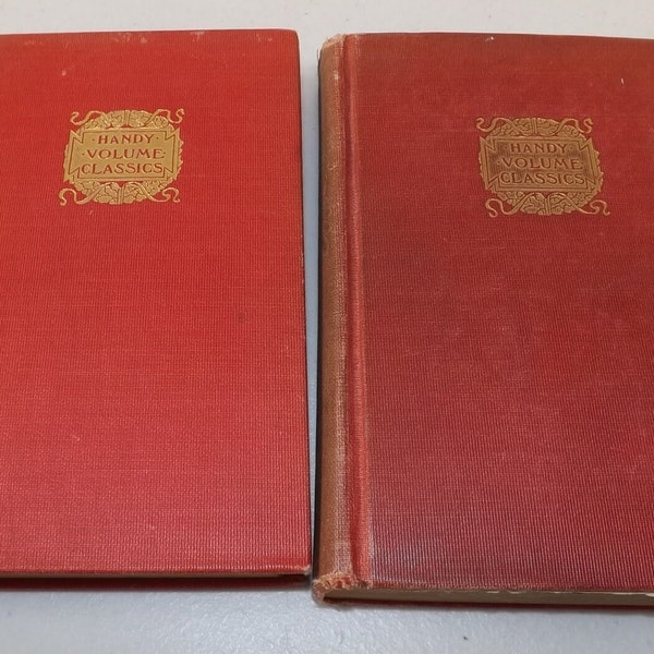 Two Antique Books Handy Volume Classics - See Description for Details