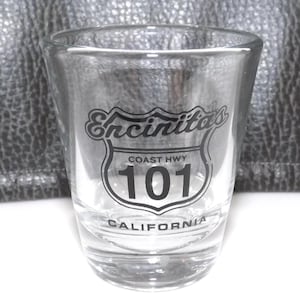 Encinitas Coast Hwy 101 California Shot Glass -
