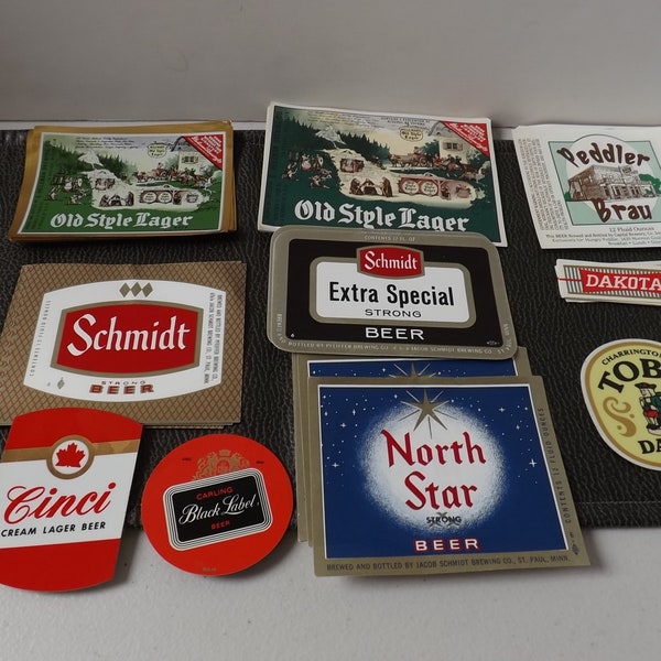 Lot of Beer Liquor Labels Stickers  -See Description for Details