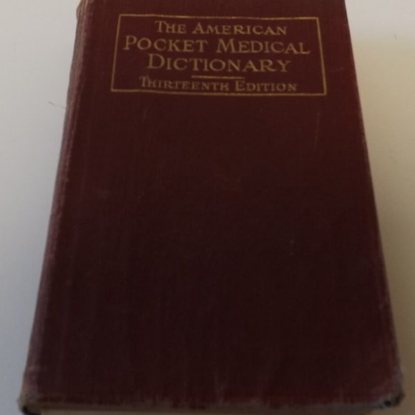 The American Pocket Medical Dictionary - See Description for details {AB}