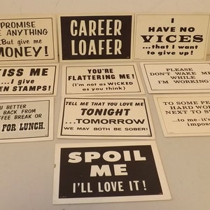 Lot of 10 Funny Humorous Statement Phrases Paula Company  Postcards - See Description for Details