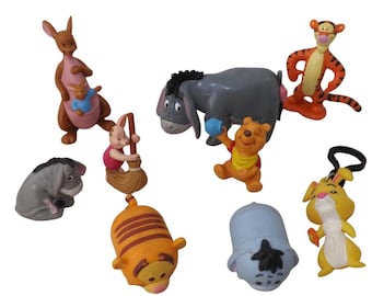 くまのプーさんのキャラクターフィギュアのロット - 詳細は説明をご覧ください