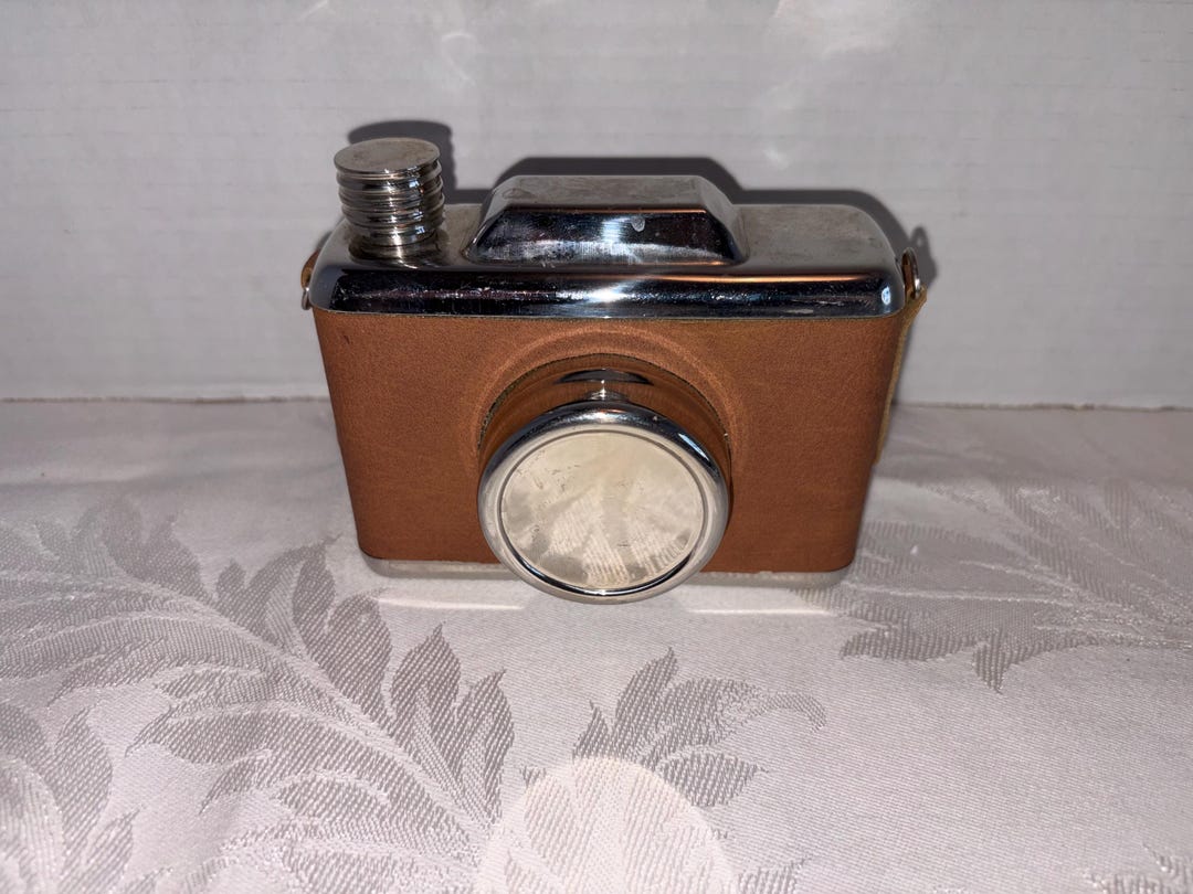Vintage Mid-century Camera Shaped Flask – - Etsy